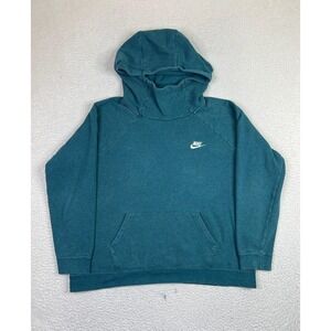 Nike Hoodie Mens XL Teal Green Pullover Fleece Kangaroo Pocket Sweatshirt